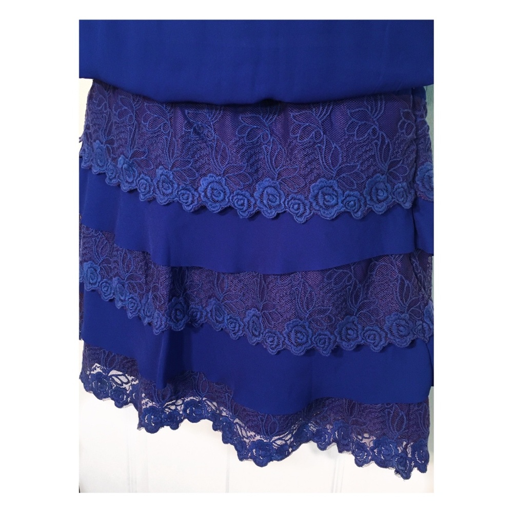 Blue Blouson Dress - Picture 4 of 6